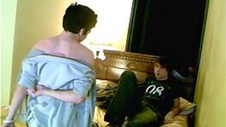 Twink sex William is on his knees in front of him, fellating his porn video